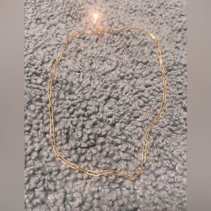 Paperclip link necklace